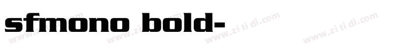 sfmono bold字体转换